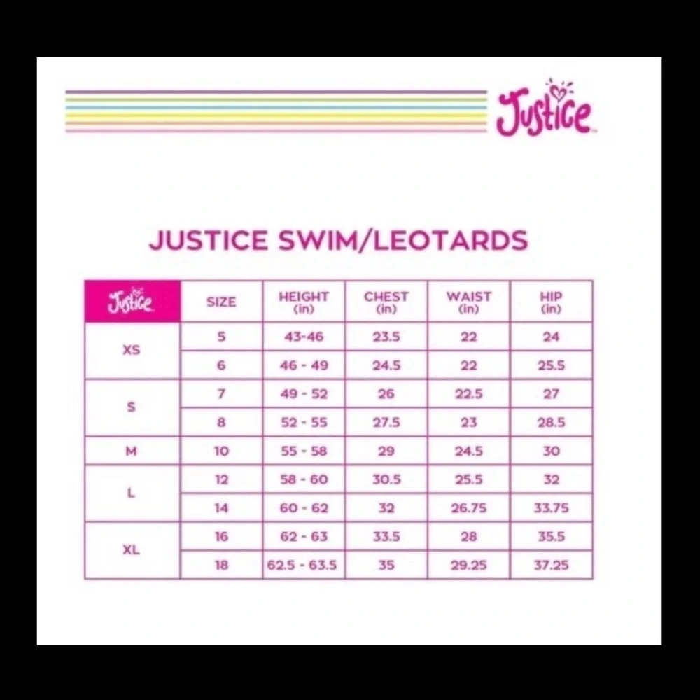 Justice Girls One Piece Cross Strap Strong Swimsuit SIZE 10